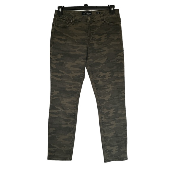 Lucky Brand Camo Pants 28 Green Camo Skinny Ankle Jeans 6 - Picture 3 of 7